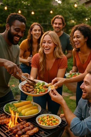 Qril axşamının ortasında pinco paylaşma anı