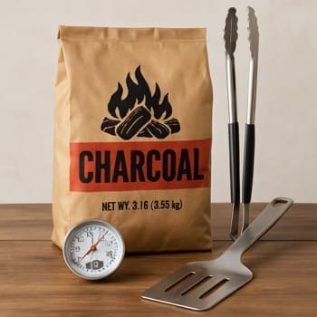 Orta səviyyəli qril seti və servis aksesuarları