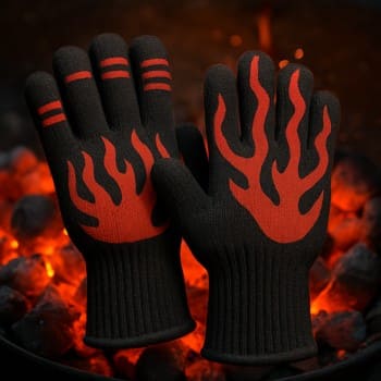 İstiyə davamlı qril əlcəyi cütü