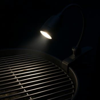 Qril barmaqlıqlarına bərkidilmiş işıqlandırma