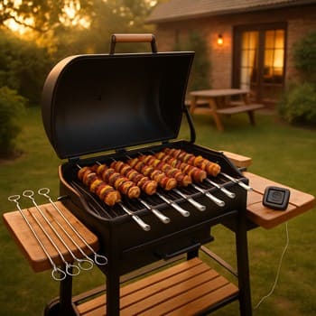 Ailəlikcə istifadə üçün nəzərdə tutulmuş qril seti