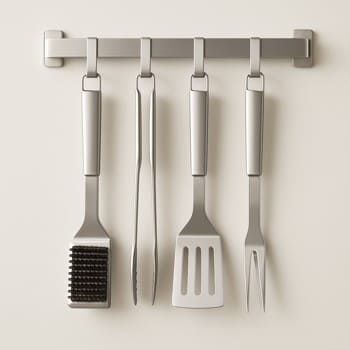 Divarda qril alətləri üçün asqı sistemi