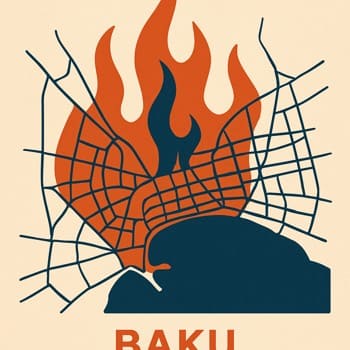 Bakı mərkəzi ətrafında Grill Grove yerini göstərən sxem xəritə