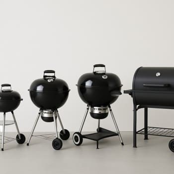 Kömürlü qril modellərinin yan-yana düzülüşü