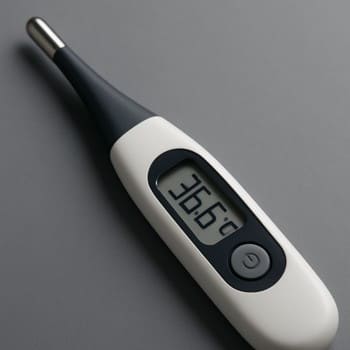 Rəqəmsal qril termometri ətin temperaturunu göstərir