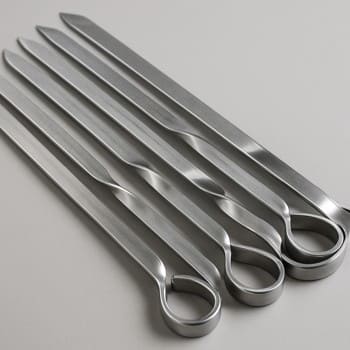 Paslanmayan poladdan pinco kabab şişləri dəsti